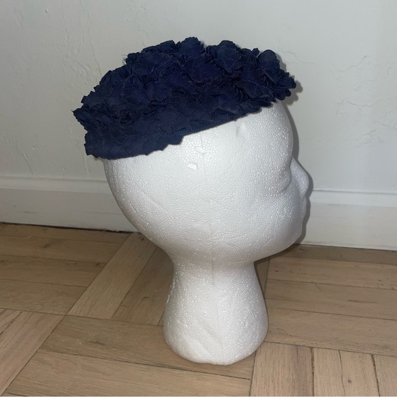 Vintage 1950s-1960s Fabric Tulip Flower Bouquet Topper Hat main image 7